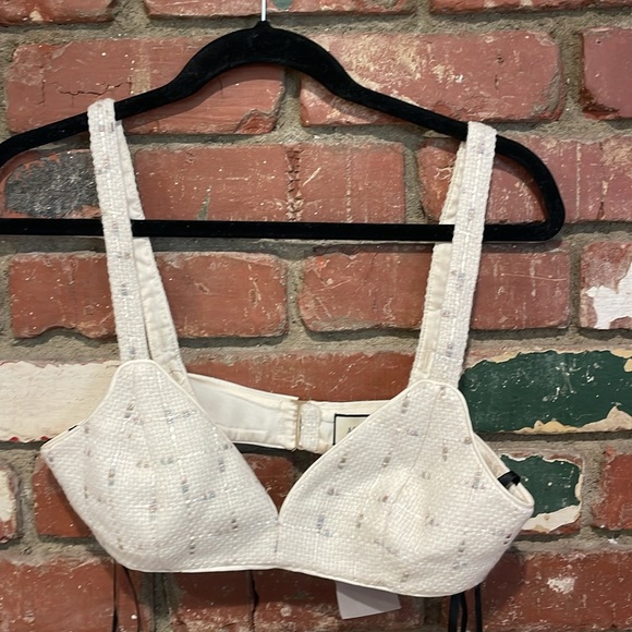 NWT Assignment X Revolve Gisele Bralette in Ivory Pearl size small - Picture 3 of 5